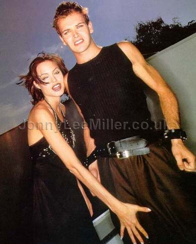 Angelina Jolie and Jonny Lee Miller.